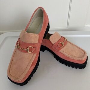Loafers 2 toned blush/salmon loafers